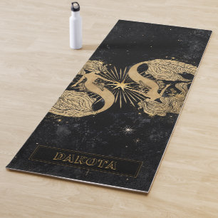 Zodiac Goddess Cosmic Gold Pisces Astrologie Yogamatte