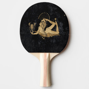 Zodiac Goddess Cosmic Gold Scorpio Astrologie Tischtennis Schläger