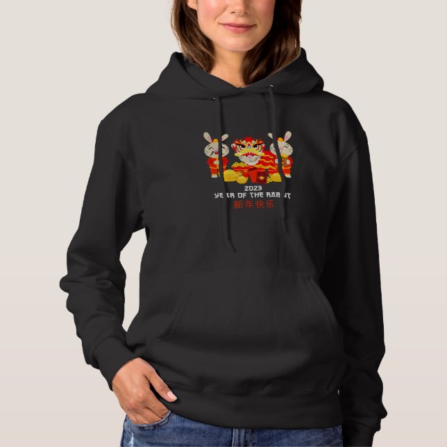 Zodiac Happy Chinese New Year Outfit Year Of The R Hoodie (Vorderseite)