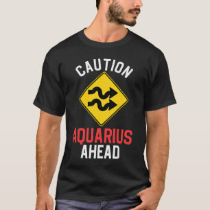 Zodiac Horoscope Aquarius Road Signature Traffic S T-Shirt