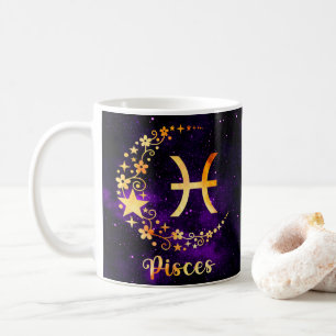 Zodiac Horoskop Pisces Design Coffee Tasse Cup