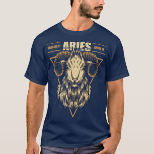 Zodiac Horoskop Sign Aries Astrologie Tarot T-Shirt