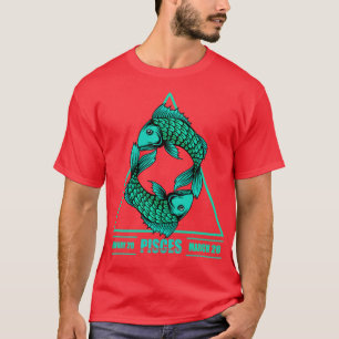 Zodiac Horoskop Sign Pisces Astrologie Tarot T-Shirt