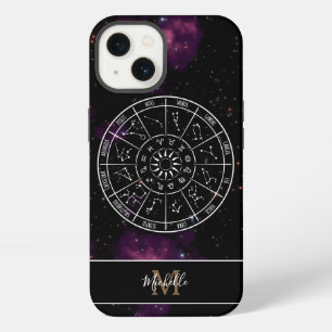 Zodiac iPhone Case Astrologie-Symbole und Monogr 13 Hülle