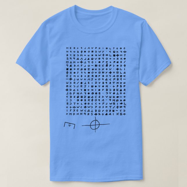 Zodiac Killer Cipher Symbole T-Shirt (Design vorne)