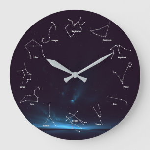 ZODIAC-KONSTELLATIONEN GROßE WANDUHR