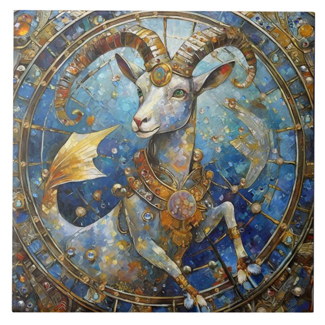 Zodiac - Korn der Meerziege Fliese (Vorderseite)