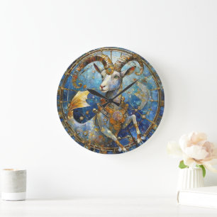 Zodiac - Korn der Meerziege Große Wanduhr