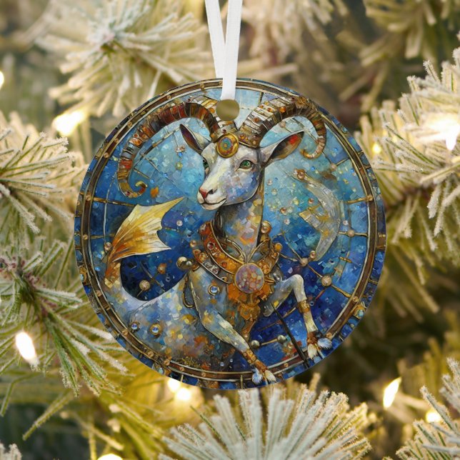 Zodiac - Korn der Meerziege Ornament Aus Metall (InSitu)