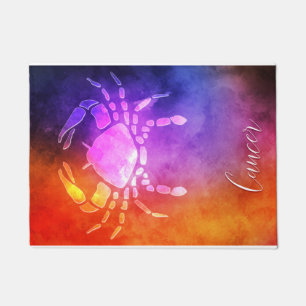 Zodiac : Krebs farbenfrohe Candy Colors Fußmatte