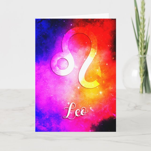 Zodiac : Leo Candy Space Karte (Vorderseite)