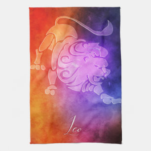 Zodiac: Leo Colorful Candy Colors Geschirrtuch