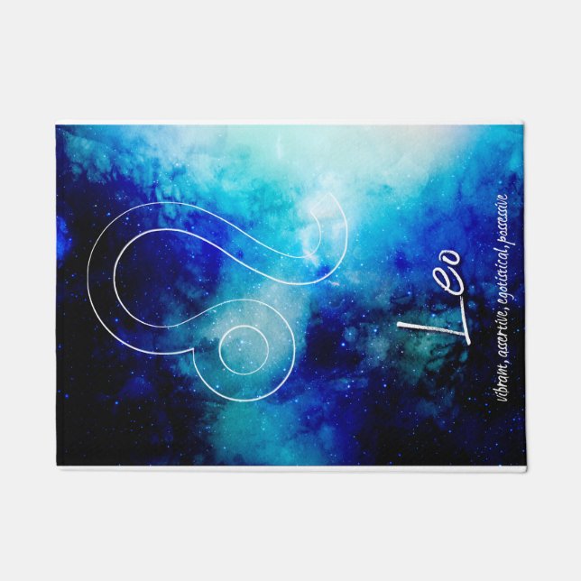 Zodiac : Leo-Eigenschaften Fußmatte (Vorderseite)