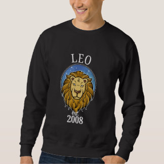 Zodiac Leo Geboren 2008 Sweatshirt