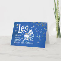Zodiac Leo Geburtstag mit Zeichenkonstellation