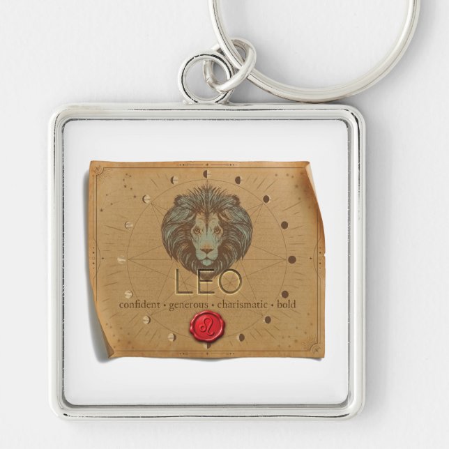 Zodiac - Leo - Keychain Schlüsselanhänger (Vorne)