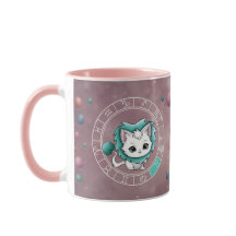 Zodiac Leo Niedlich Cat Wheel Planet Astrologie