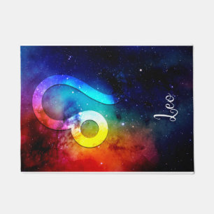 Zodiac : Leo Rainbow Space Fußmatte