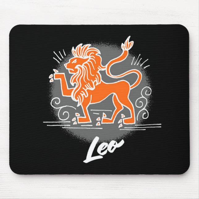 Zodiac Leo Symbol Mousepad (Vorne)