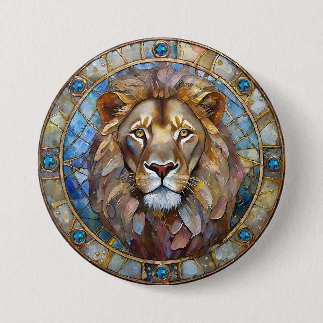 Zodiac - Leo the Lion Button (Vorderseite)