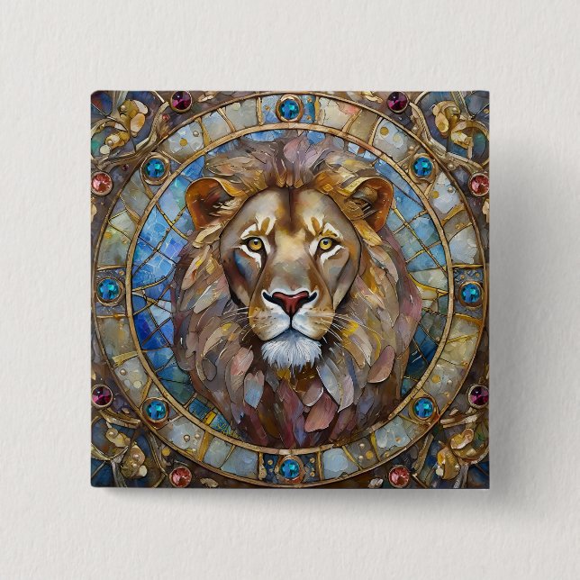 Zodiac - Leo the Lion Button (Vorderseite)
