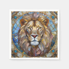 Zodiac - Leo the Lion Serviette