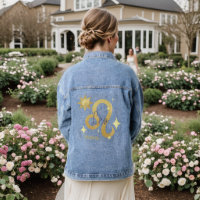 Zodiac Leo Watercolor Personalisiert Jean Denim