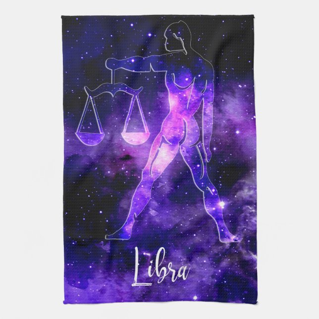 Zodiac: Libra Geschirrtuch (Vertikal)