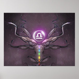 Zodiac Libra Horoskop Zeichenposter Poster
