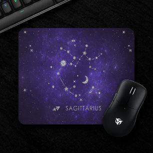 Zodiac Lila Sagittarius Astrologie Horoskop Mousepad