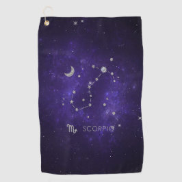 Zodiac Lila Scorpio | Kosmisches Astrologie Horosk Golfhandtuch