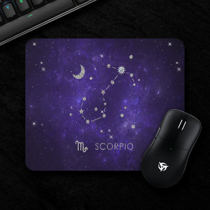 Zodiac Lila Scorpio   Kosmisches Astrologie Horosk Mousepad