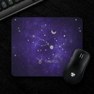 Zodiac Lila Taurus   Kosmisches Astrologie Horosko Mousepad