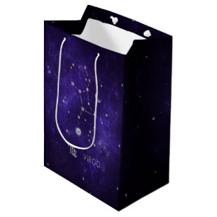 Zodiac Lila Virgo   Kosmisches Astrologie Horoskop Mittlere Geschenktüte