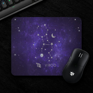 Zodiac Lila Virgo   Kosmisches Astrologie Horoskop Mousepad