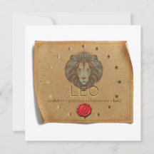 ZODIAC - Löwe - Personalisierte Karte