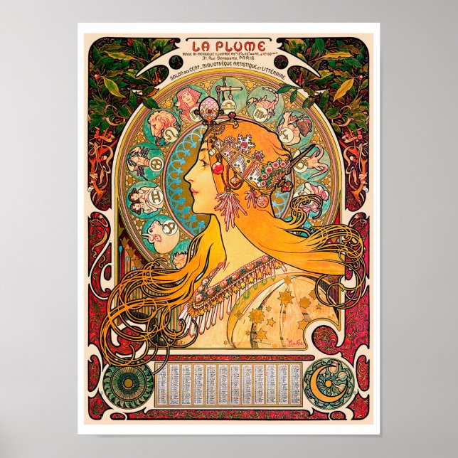 Zodiac, Mucha Poster (Vorne)