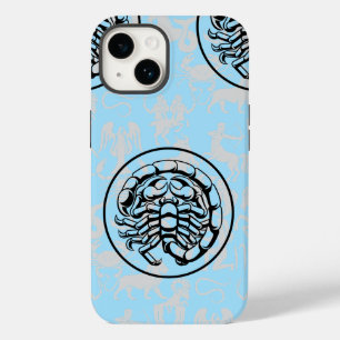 Zodiac Pattern Z02 - Scorpio.w L Blue BG Case-Mate iPhone 14 Hülle