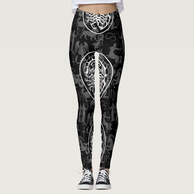 Zodiac Pattern Z02 - Scorpio.w Leggings (Vorderseite)