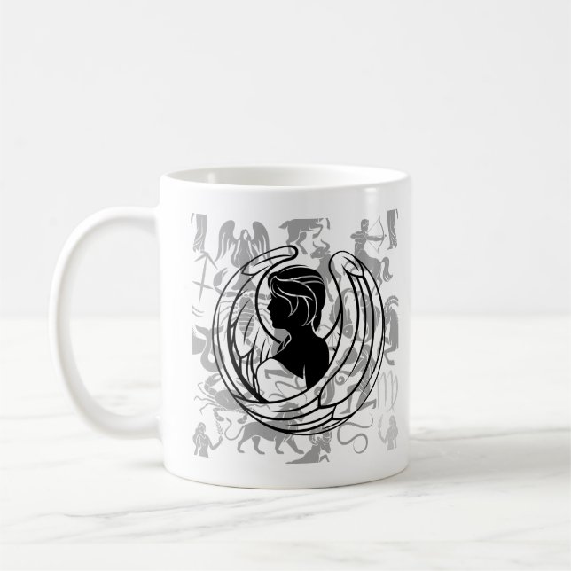 Zodiac Pattern Z02 - Virgo.w Kaffeetasse (Links)