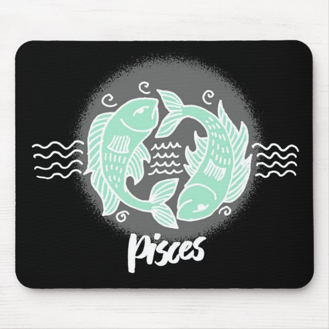 Zodiac Pisces Symbol Mousepad (Vorne)