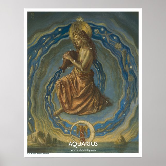 Zodiac Poster - Aquarius (Vorne)