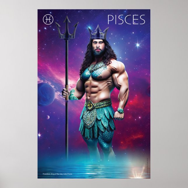Zodiac-Power: Fische Poster (Vorne)