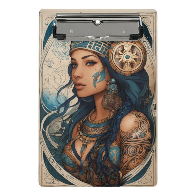 Zodiac Princess Mini Clipboard - Stilvoll & Astrol Klemmbrett (Vorderseite)