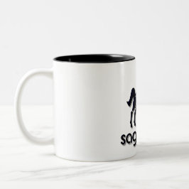 ZODIAC SAGITARIUS SIGN ZWEIFARBIGE TASSE
