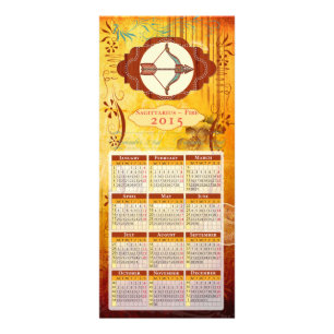 ZODIAC Sagittarier- Rackcard/Postcard/Kalender Werbekarte