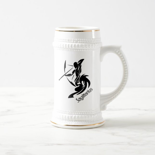 Zodiac Sagittarius Bierglas (Rechts)