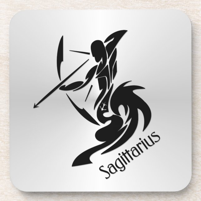 Zodiac Sagittarius Getränkeuntersetzer (Vorderseite)