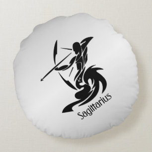 Zodiac Sagittarius Rundes Kissen