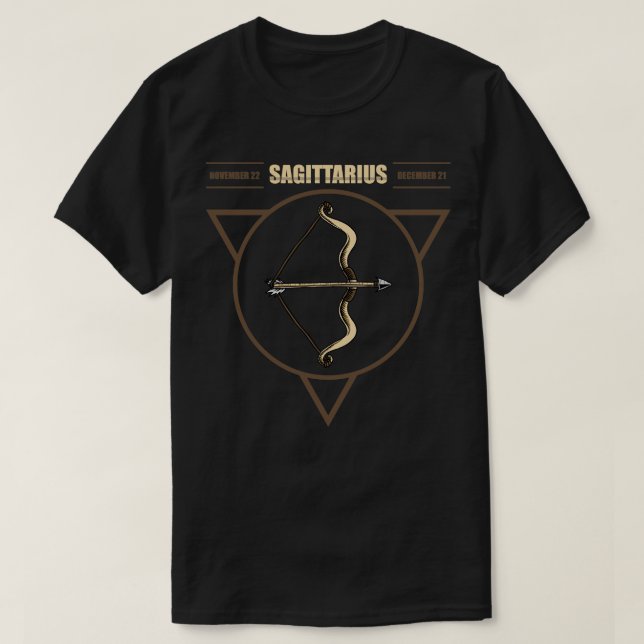 Zodiac Sagittarius T-Shirt (Design vorne)
